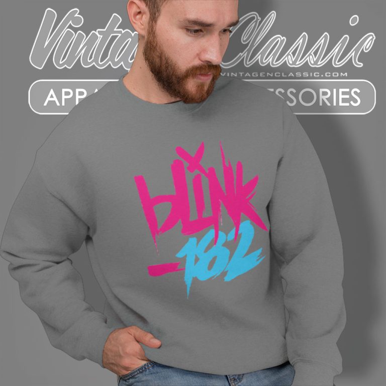 Blink 182 The World Tour Logo Sweatshirt Blink 182 The World Tour Logo Sweatshirt