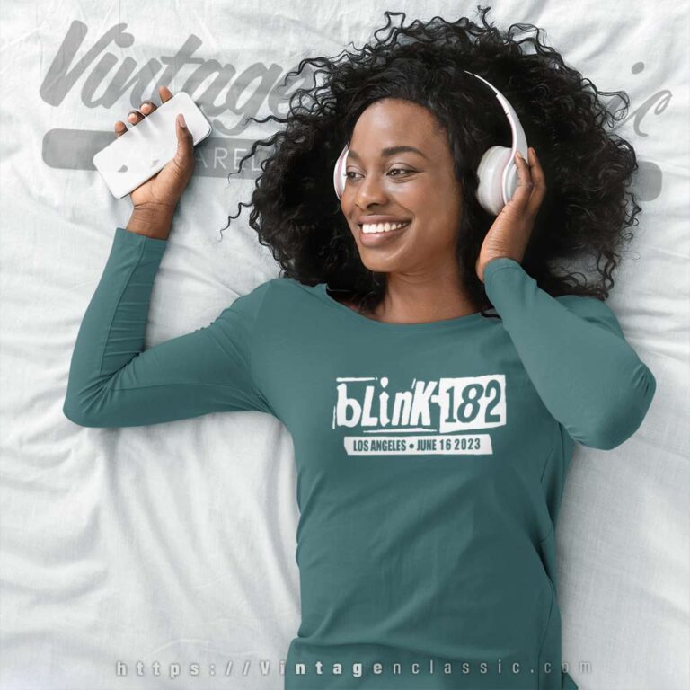 Blink 182 Tour 2023 June 16 Los Angeles Long Sleeve Tee Blink 182 Tour 2023 June 16 Los Angeles Long Sleeve Tee