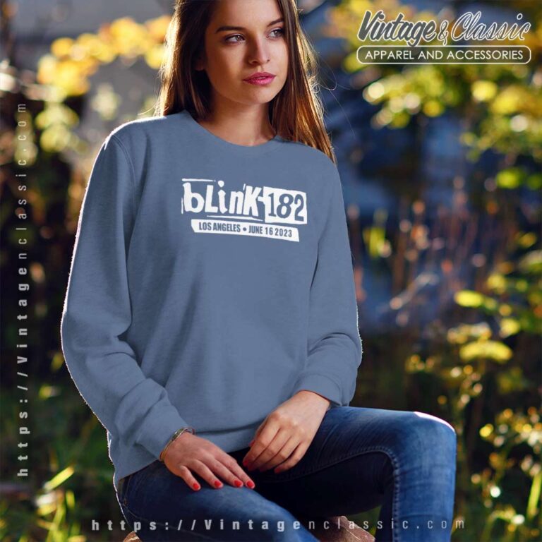 Blink 182 Tour 2023 June 16 Los Angeles Sweatshirt Blink 182 Tour 2023 June 16 Los Angeles Sweatshirt