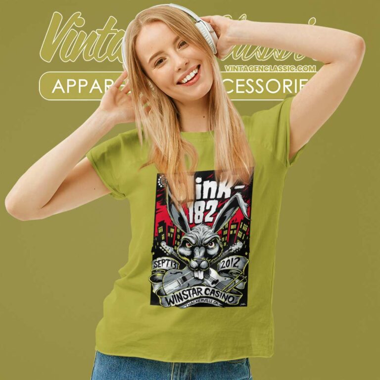 Blink 182 Winstar Casino Women TShirt Blink 182 Winstar Casino Women TShirt