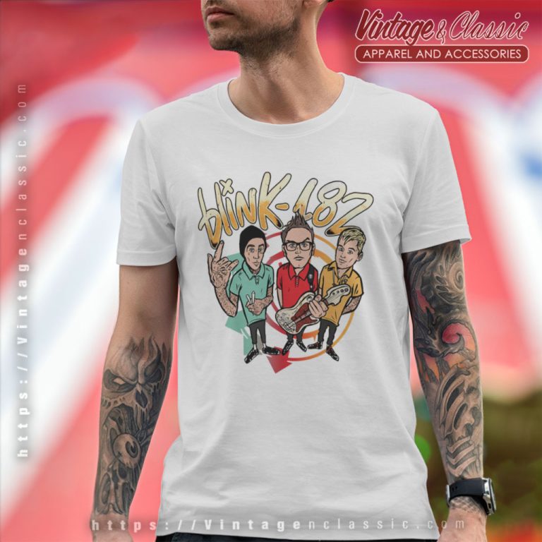 Blink 182 World Tour 2023 2024 T Shirt Blink 182 World Tour 2023 2024 T Shirt