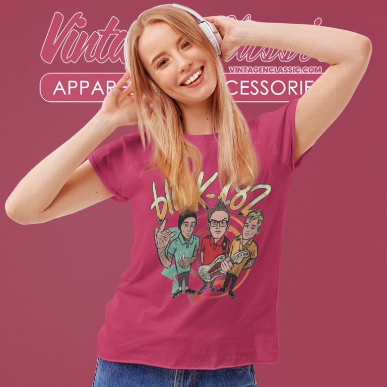 Blink 182 World Tour 2023 2024 Women T Shirt Blink 182 World Tour 2023 2024 Women T Shirt
