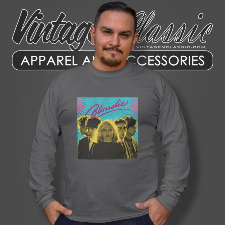 Blondie 1980s Style Vintage Long Sleeve Tee Blondie 1980s Style Vintage Long Sleeve Tee
