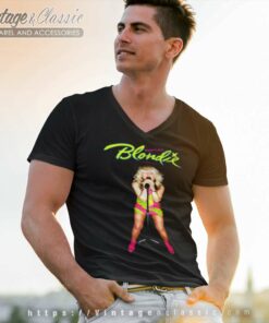 Blondie Bootleg Debbie V Neck TShirt