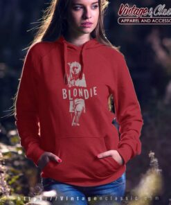 Blondie Debbie Harry Mic Stand Official Tee Hoodie