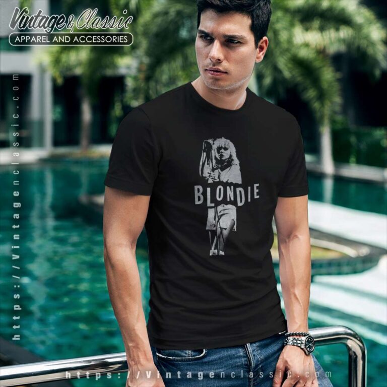 Blondie Debbie Harry Mic Stand Official Tee T Shirt Blondie Debbie Harry Mic Stand Official Tee T Shirt