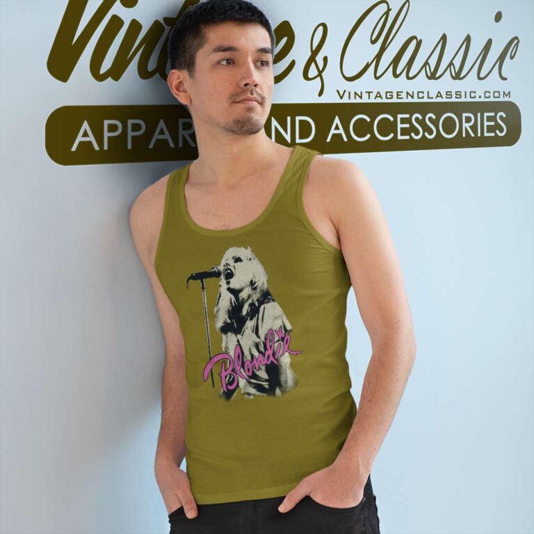 Blondie Debbie Harry Rock Band Music Tank Top Racerback Blondie Debbie Harry Rock Band Music Tank Top Racerback