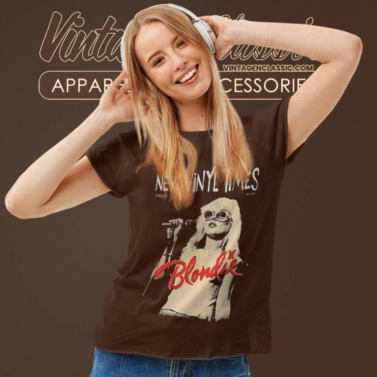 Blondie New Vinyl Times Women TShirt Blondie New Vinyl Times Women TShirt