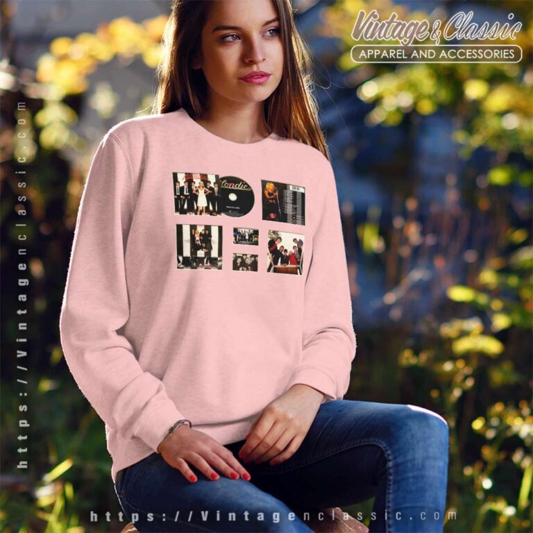 Blondie Parallel Lines Album Display Deluxe Sweatshirt Blondie Parallel Lines Album Display Deluxe Sweatshirt