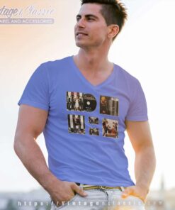 Blondie Parallel Lines Album Display Deluxe V Neck TShirt