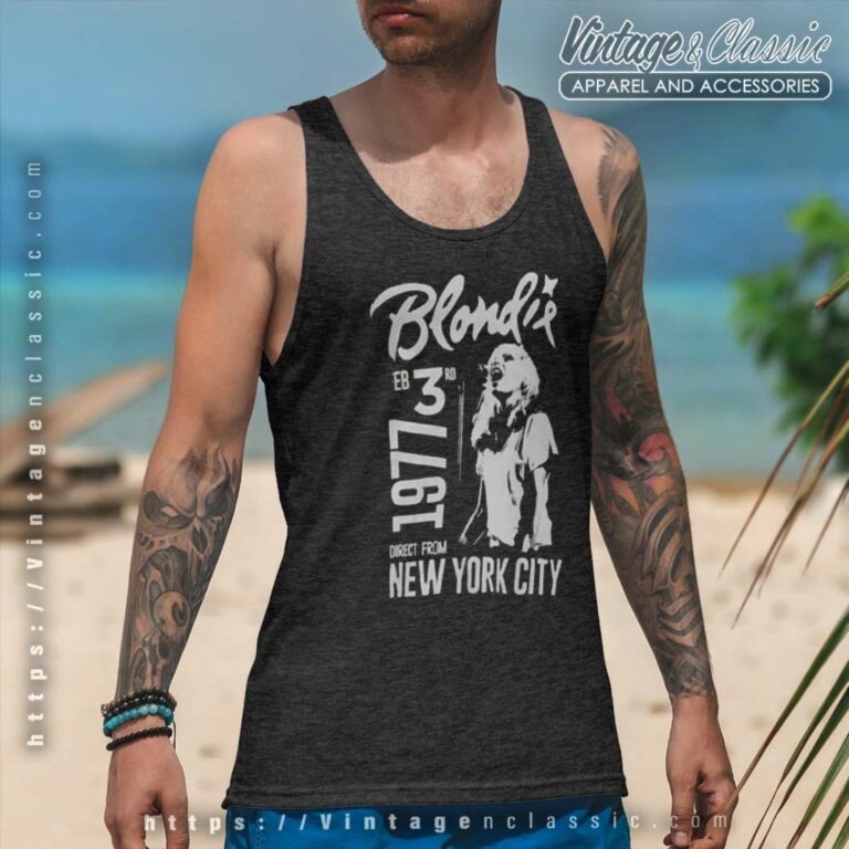 Blondie Print The Legend 90s Tank Top Racerback Blondie Print The Legend 90s Tank Top Racerback
