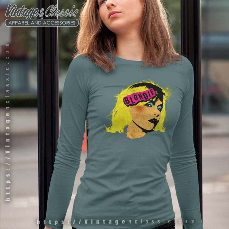 Blondie Punk Debbie Harry Official Tee Long Sleeve Tee Blondie Punk Debbie Harry Official Tee Long Sleeve Tee