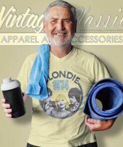 Blondie Shirt 1974 Group Photo Blondie V Neck TShirt