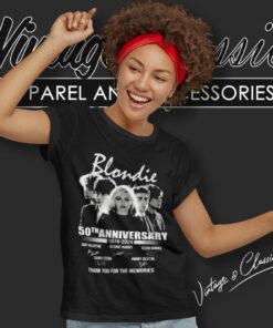 Blondie Shirt 50th Anniversary 1974 2024 Thank You For The Memories Signatures Women T Shirt