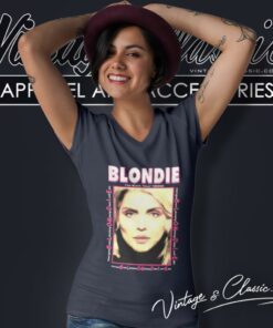 Blondie Shirt 90s 1999 Tour Rare Deborah Harry 5 Blondie Shirt 90s 1999 Tour Rare Deborah Harry V Neck TShirt