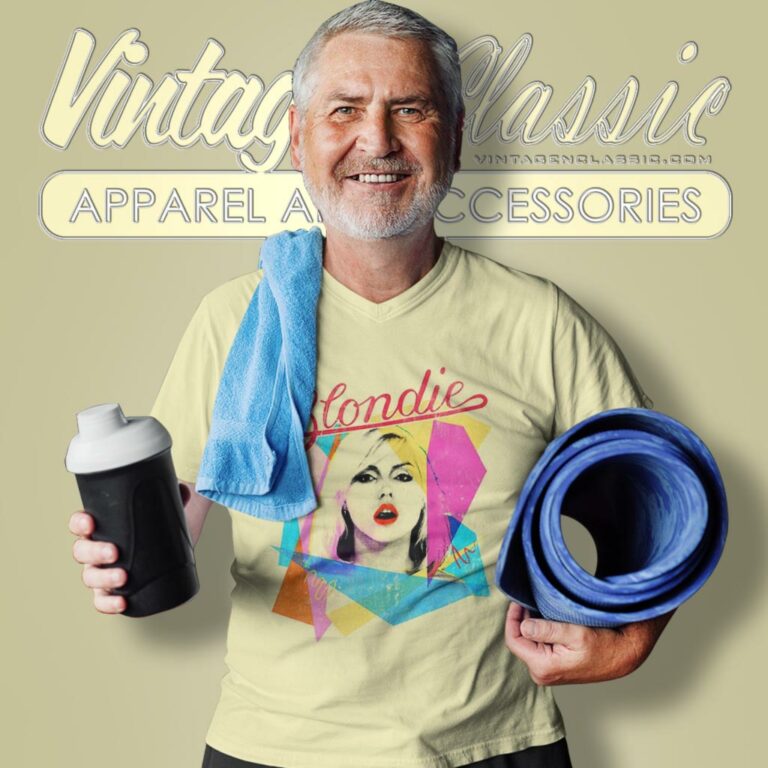 Blondie Shirt Ahoy 80s Amplified V Neck TShirt Blondie Shirt Ahoy 80s Amplified V Neck TShirt