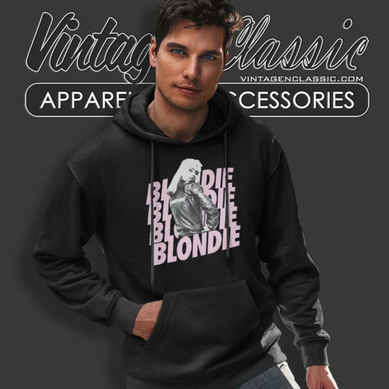Blondie Shirt Debbie Harry Over Pink Name Drop Hoodie Blondie Shirt Debbie Harry Over Pink Name Drop Hoodie