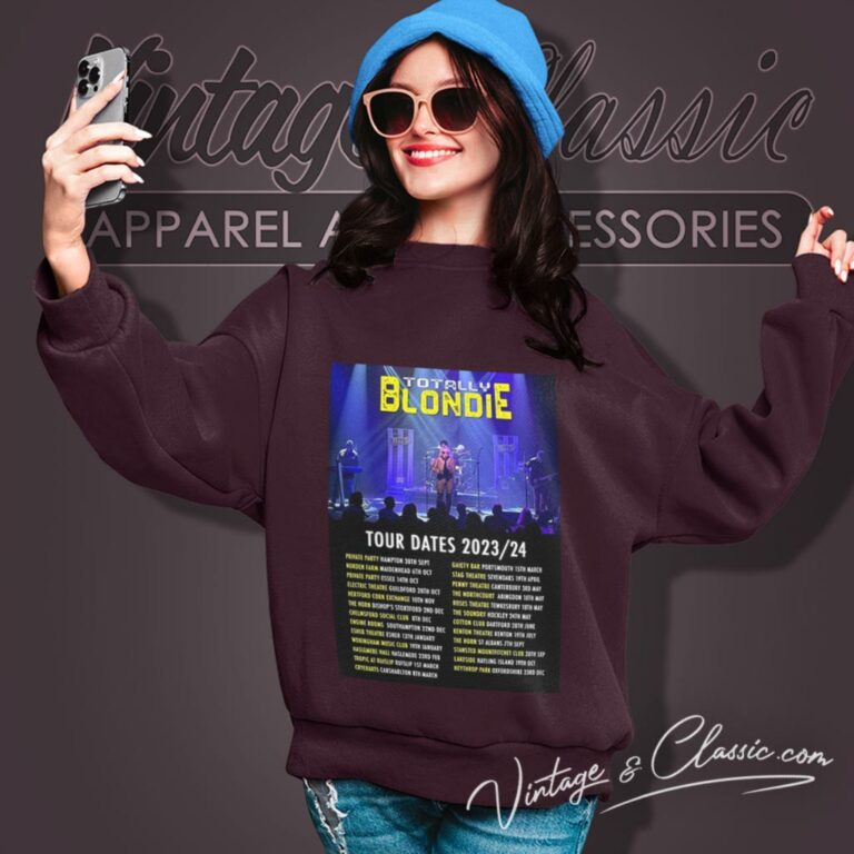 Blondie Tour Dates 2023 2024 Sweatshirt Blondie Tour Dates 2023 2024 Sweatshirt