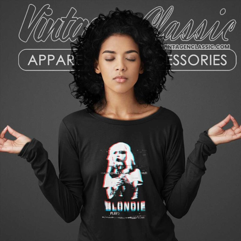 Blondie Video Screen Long Sleeve Tee Blondie Video Screen Long Sleeve Tee