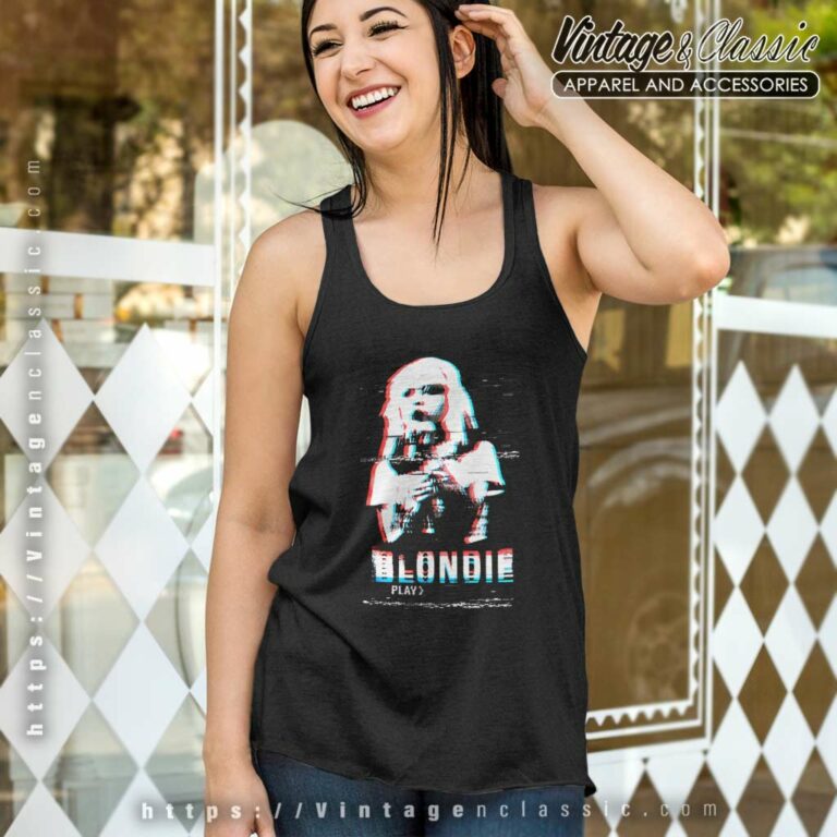 Blondie Video Screen Tank Top Racerback Blondie Video Screen Tank Top Racerback