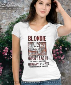 Blondie Whiskey Go Go V Neck TShirt