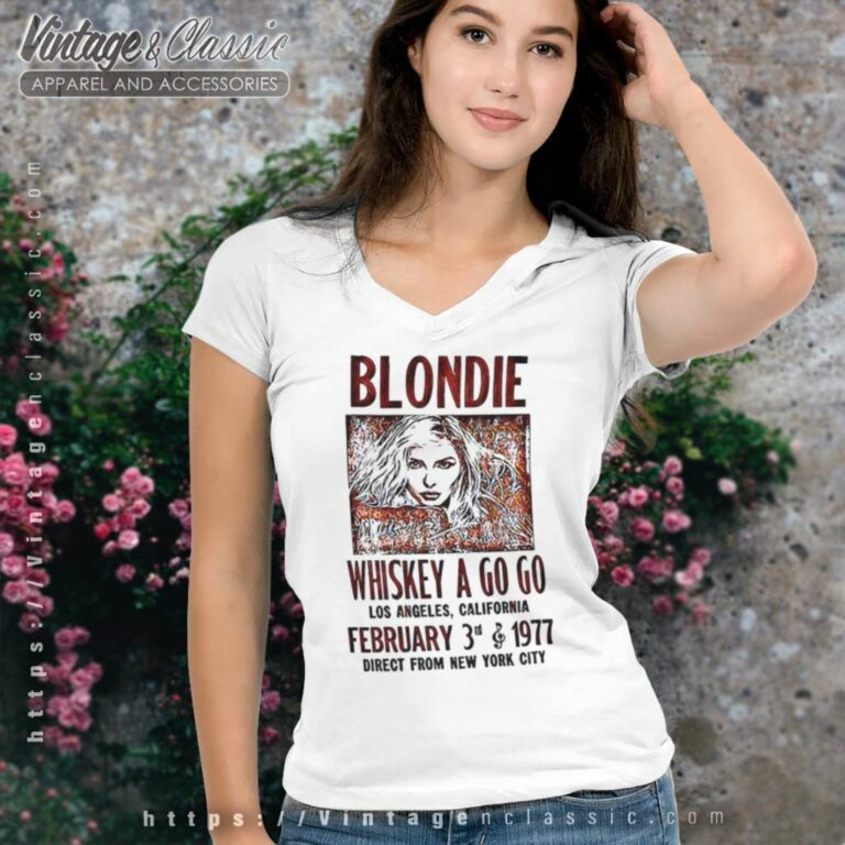 Blondie Whiskey Go Go V Neck TShirt Blondie Whiskey Go Go V Neck TShirt
