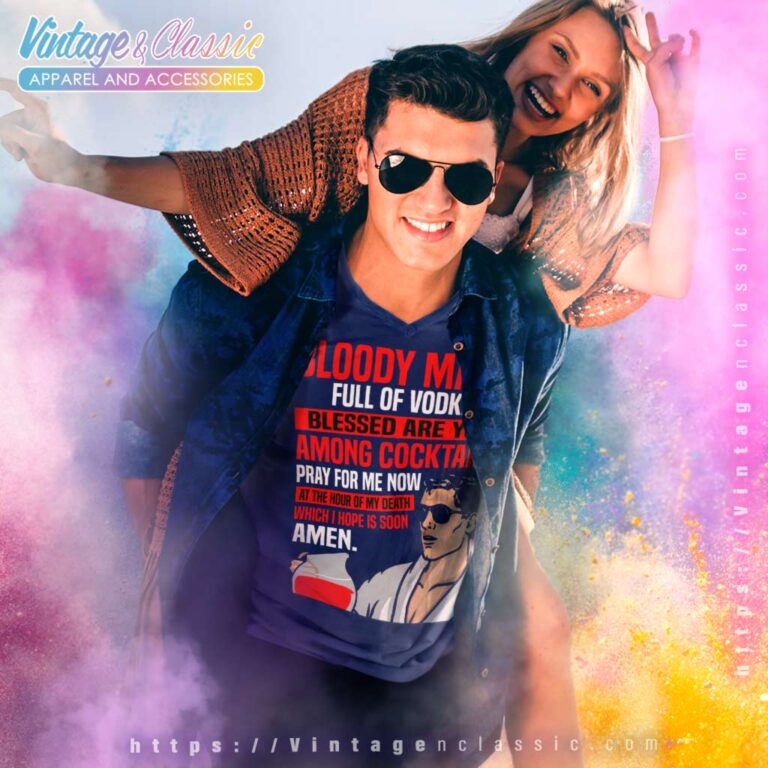 Bloody Mary Full Of Vodka V Neck TShirt Bloody Mary Full Of Vodka V Neck TShirt