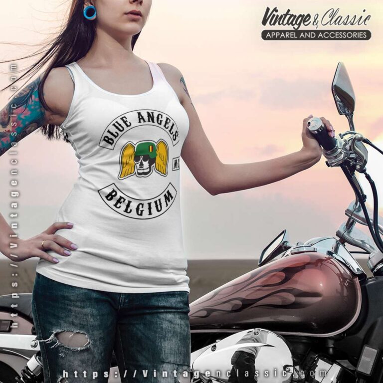 Blue Angels Mc Belgium Raceback Tank Blue Angels Mc Belgium Raceback Tank