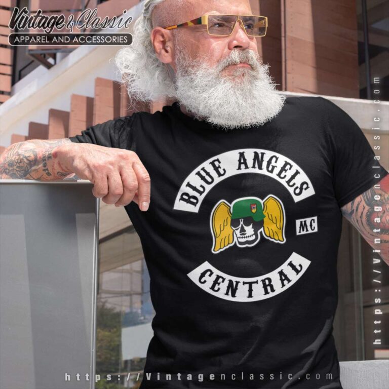 Blue Angels Mc Central Biker T shirt Blue Angels Mc Central Biker T shirt