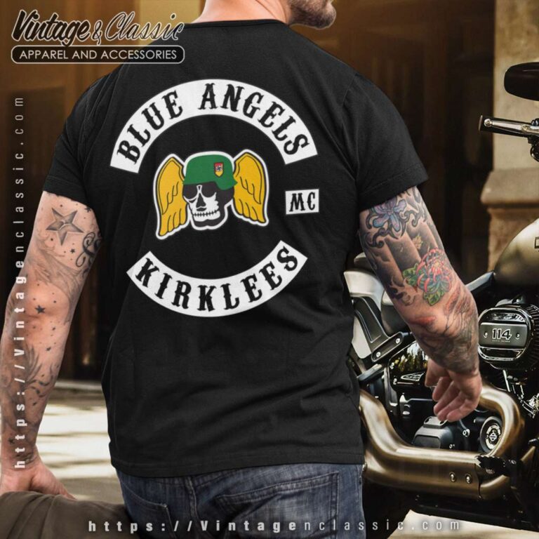 Blue Angels Mc Kirklees T shirt Backside Blue Angels Mc Kirklees T shirt Backside