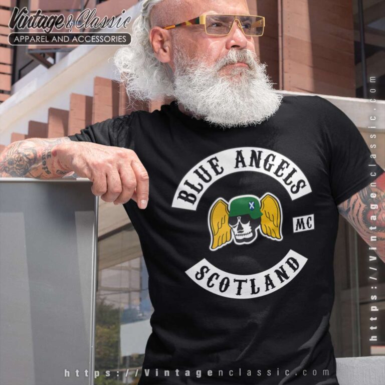 Blue Angels Mc Scotland Biker T shirt 1 Blue Angels Mc Scotland Biker T shirt 1
