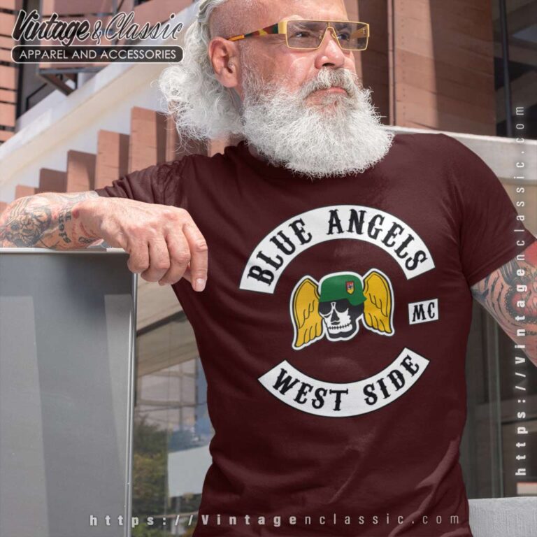Blue Angels Mc West Side Biker T shirt Blue Angels Mc West Side Biker T shirt