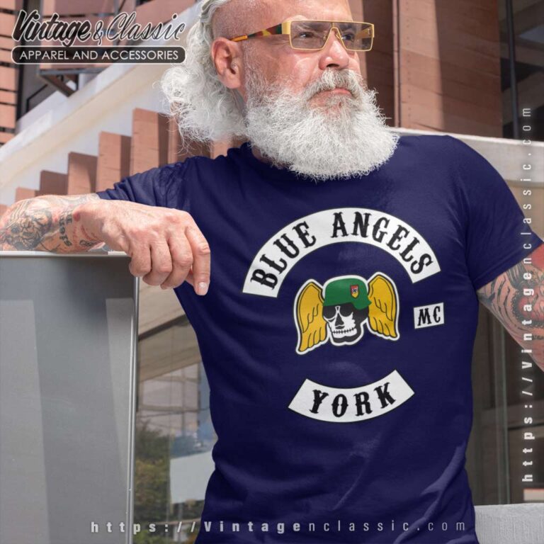 Blue Angels Mc York Biker T shirt 1 Blue Angels Mc York Biker T shirt 1