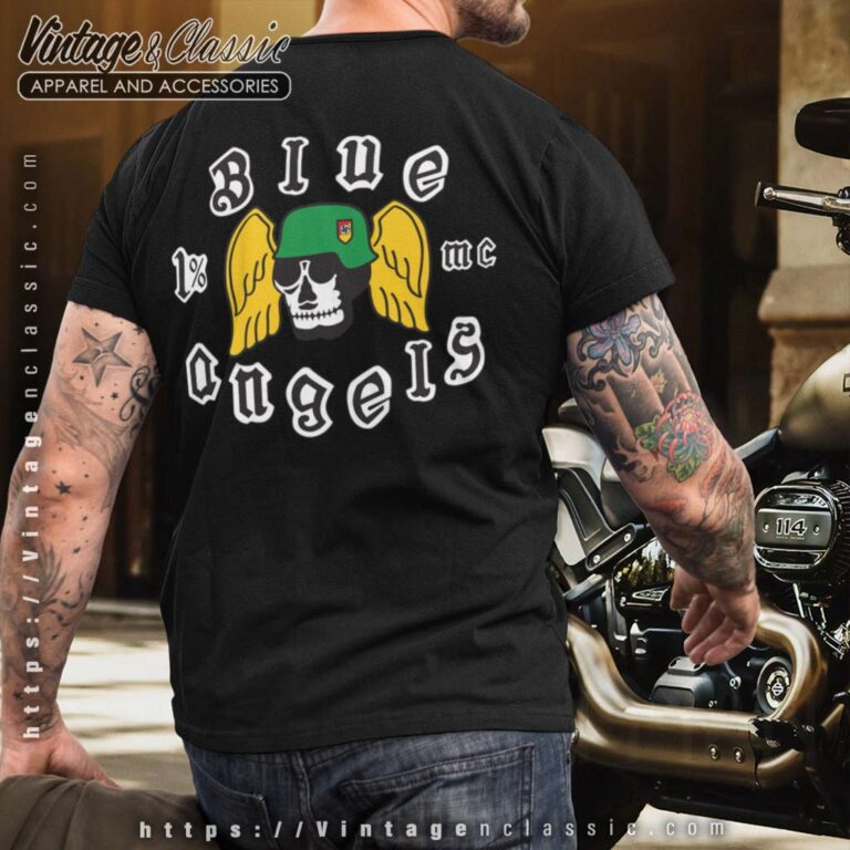 Blue Angels Motorcycle Club T shirt Backside Blue Angels Motorcycle Club T shirt Backside