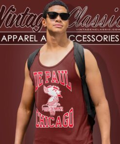 Blue Depaul University Blue Demons Tank Top Racerback