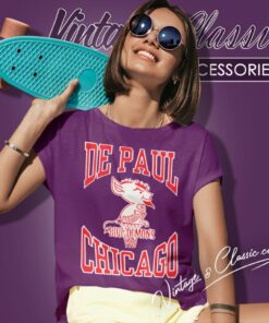 Blue Depaul University Blue Demons Women T Shirt