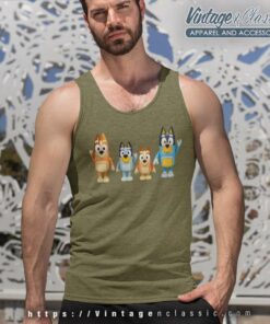 Bluey And Bingo Funny Tank Top Racerback