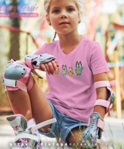 Bluey And Bingo Funny kids Vneck