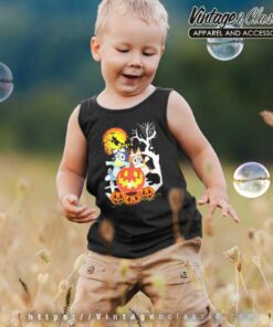 Bluey And Bingo Halloween Pumpkin kids Tanktop