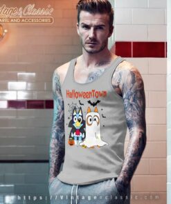 Bluey And Bingo Halloween Town Shirt Bluey Halloween Tank Top Racerback