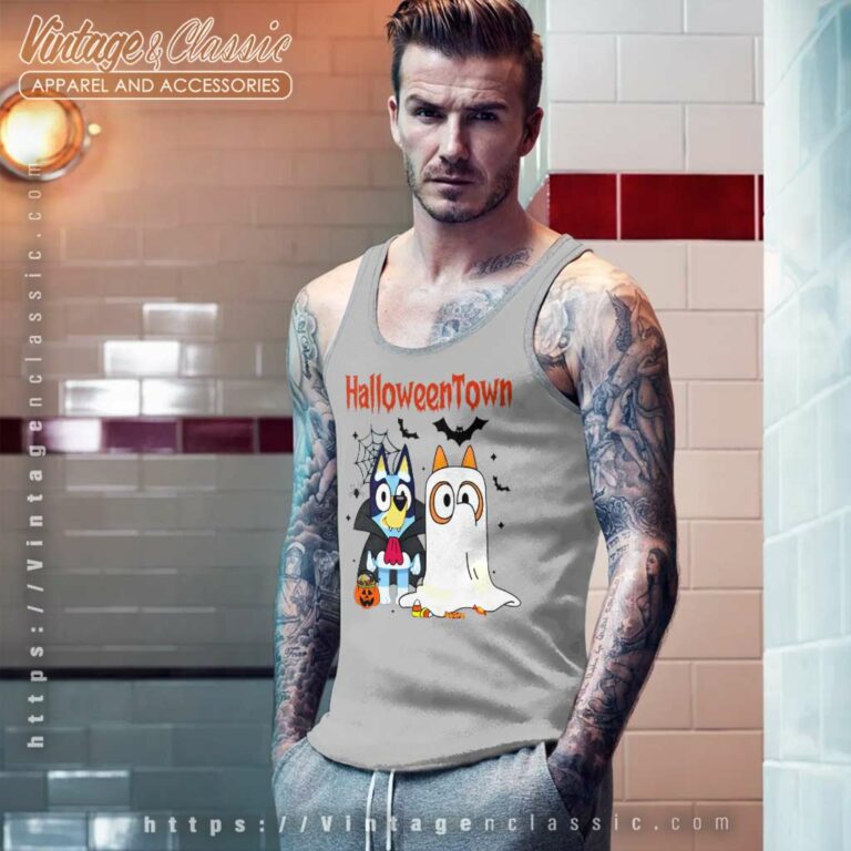 Bluey And Bingo Halloween Town Shirt Bluey Halloween Tank Top Racerback Bluey And Bingo Halloween Town Shirt Bluey Halloween Tank Top Racerback