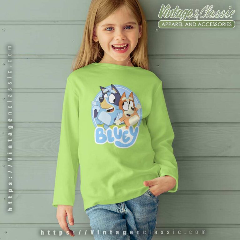 Bluey And Bingo Shirt Bluey Logo kids Longsleeves Bluey And Bingo Shirt Bluey Logo kids Longsleeves