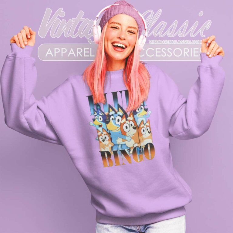 Bluey And Bingo Shirt Hiphop Style Sweatshirt Bluey And Bingo Shirt Hiphop Style Sweatshirt