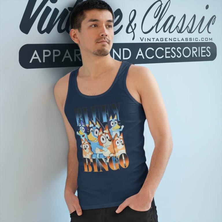 Bluey And Bingo Shirt Hiphop Style Tank Top Racerback Bluey And Bingo Shirt Hiphop Style Tank Top Racerback