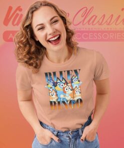 Bluey And Bingo Shirt Hiphop Style Women TShirt
