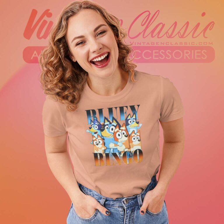 Bluey And Bingo Shirt Hiphop Style Women TShirt Bluey And Bingo Shirt Hiphop Style Women TShirt