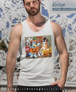 Bluey And Bingo Trick Or Treat Tank Top Racerback