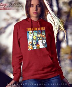 Bluey And Friend Halloween Shirt Trick Or Treat Hoodie