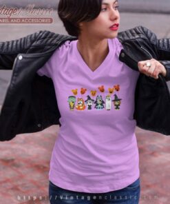 Bluey And Friends Halloween Shirt Magic V Neck TShirt