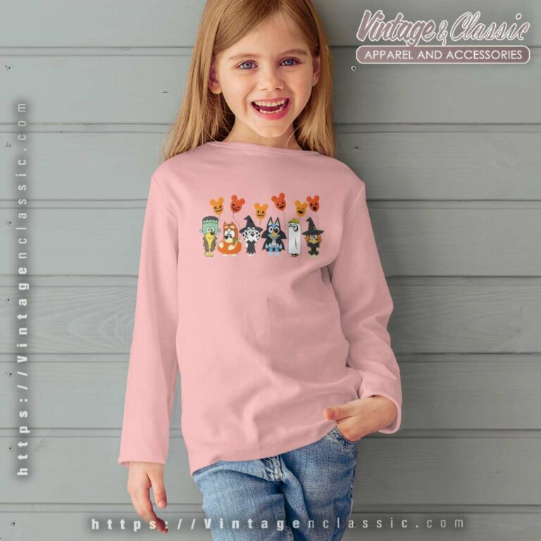 Bluey And Friends Halloween Shirt Magic kids Longsleeves Bluey And Friends Halloween Shirt Magic kids Longsleeves